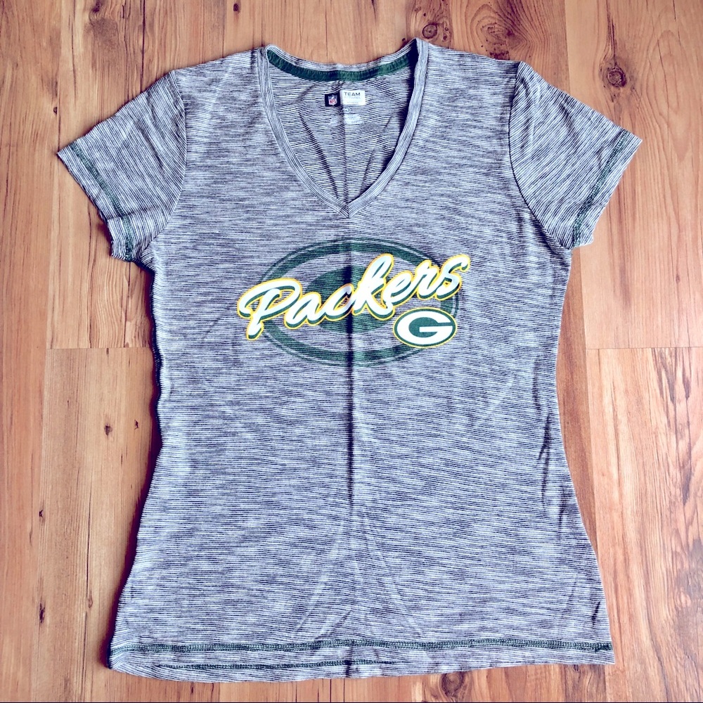 NFL Greenbay Packers Shirt Football Gray Large Women’s